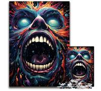 The Colorful Psychedelia of Monster Nebula 1000 Piece Jigsaw Wooden Jigsaw Puzzles Challenging Brain Teaser for Teenagers Family Game Night Fun 1000 PCS(75x50cm)