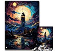 The Colorful Psychedelia of Silent Night Adult Jigsaw Puzzles 1000 Pieces Difficult Puzzles for Adults for Mother'S Day Birthdays Christmas 1000 PCS(38x26cm)