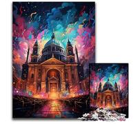 The Colorful Psychedelia of St. Stephen's Basilica Jigsaw Puzzles for Adults 1000 Piece Puzzles for Adults DIY Home Decor Gift Adult Brain Teaser 1000 PCS(75x50cm)