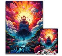 The Colorful Psychedelia of Submarines 1000 Pieces Puzzles for Adults Difficult Puzzles for Adults Birthday Gift Idea Challenging Brain Teaser Game 1000 PCS(38x26cm)