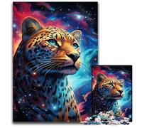 The Colorful Psychedelia of The Starry Night Leopard 1000 Piece JigsawPaper Jigsaw Puzzles for Adults Home Activity for Holidays Birthdays And Family Game Nights 1000 PCS(38x26cm)