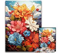 The Colorful Psychedelia of Trapani Jasmine Jigsaw Puzzle 1000 Pieces Jigsaw Puzzles for Adults Fun at Home Activities Birthday Present Travel Gifts 1000 PCS(75x50cm)