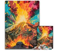 The Colorful Psychedelics of Mount St. Helens 1000 Piece Jigsaw Puzzles for Adults Jigsaw Puzzles for Adults Brain-Challenging DIY Decorative Game Family Interactive Toy 1000 PCS(38x26cm)
