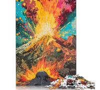 The Colorful Psychedelics of Mount St. Helens Puzzle Unique Home Decor 100% Recycled Cardboard Jigsaw Puzzle for Boy Or Girl 1000pcs (75x50cm)