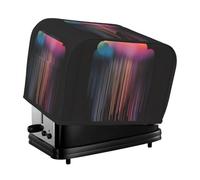 The Colorful rainbow rain toaster cover is suitable for 2 small toaster covers with wide slots and comes with a storage pocket to meet diverse baking needs.