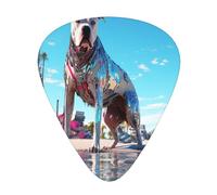 The colorful world of dogs 12 Pack Guitar Picks Plectrums,4 pieces in each of 3 sizes, Suitable for a wide range of stringed instruments