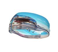 The Colorful World of Dogs Sports Sweatband, Unisex Headbands for Men and Women,Stretchy, Breathable, and Moisture-Wicking