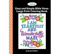 The Coloring Cafe-Easy and Simple Bible Verse Large Print Coloring Book