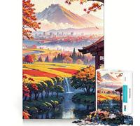 The Colors of Fall Jigsaw Puzzles 1000 Piece for Teenagers Improve Memory Relaxing Fun Sharp Edge Unique Gift (50x75cm)