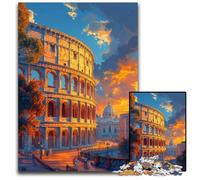 The Colosseum in Rome 1000 Piece Jigsaw Puzzles for Adults Wooden Puzzles for Teenagers & Family Fun - DIY Brain Teaser Game Gift 50x75CM/19.68x29.52inch