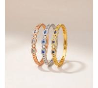 The Colourful Aura 18Ct Rose Gold Plated Evil Eye Round Brass Gold Zircon Armlet Bangle Bracelet In Silver Silver