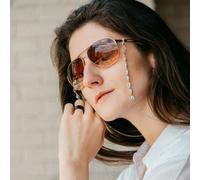 55 cm Evil Eye Protection Summer Turkish Reading Eyeglass Chain Lanyard The Colourful Aura Silver One Size