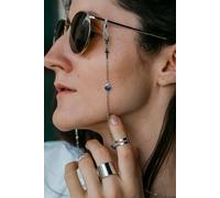 62 Cm Evil Eye Cross Greek Protection Summer Turkish Reading Eyeglass Lanyard The Colourful Aura Silver One Size