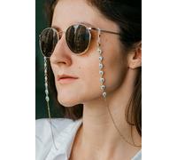 The Colourful Aura 62 CM Evil Eye Protection Summer Turkish Reading Eyeglass Chain Lanyard in Gold