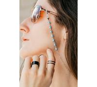 The Colourful Aura 62 Cm Evil Eye Protection Summer Turkish Reading Eyeglass Chain Lanyard In Silver Silver One Size