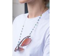 62 CM Multicolour Evil Eye Protection Sun Glass Reading Eyeglass Chain Lanyard The Colourful Aura Gold One Size