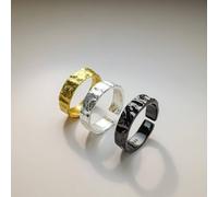 The Colourful Aura 925 Silver Adjustable Hammered Foil Boho Midi Tribal Band Toe Ring In Black Black
