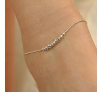 The Colourful Aura 925 Silver Five Round Ball Slim Rope Indian Payal Anklet Silver One Size