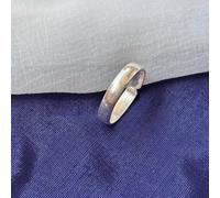 The Colourful Aura Adjustable Plain Pure Silver Slim Unisex Stacking Band Cuff Ring Silver One Size