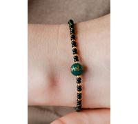 The Colourful Aura Bead Buddhist Tibetan Prayer Monk Om Mantra Chanting Nazaria Bracelet In Green Green One Size