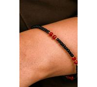 The Colourful Aura Black Red Bead Daily Elegant Indian Mangalsutra Adult And Kids Nazaria Bracelet Red One Size