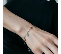 The Colourful Aura Colourful Rainbow Sun Flower Charm Indie Boho Daisy Beaded Dangly Bracelet In Silver Silver 7.5 inches