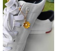 The Colourful Aura Daisy Sunflower Dangle Shoe Lace Sneaker Accessories Summer Floral Skate Charm in Yellow The Colourful Aura Yellow One Size