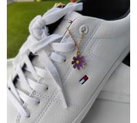 The Colourful Aura Daisy Sunflower Dangle Shoe Lace Sneaker Accessories Summer Floral Skate Charm in Purple The Colourful Aura Purple One Size