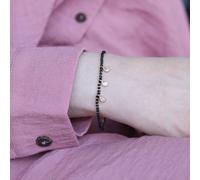 Elegant Black Beaded Nazar mangalsutra Dangle Zircon Bracelet The Colourful Aura Black 8