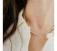 The Colourful Aura Elegant Small White Gold Pearl Unisex 16 Inches Freshwater Pearl Choker Necklace The Colourful Aura White One Size