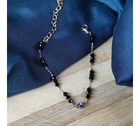 The Colourful Aura Evil Eye Black Beads Indian Mangalsutra Protection Nazaria Bracelet Black One Size