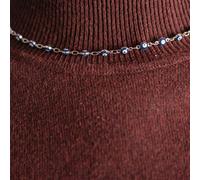 The Colourful Aura Women's Evil Eye Blue Devil Eye Bead Minimalist Adjustable Turkish Boho Nazaria Necklace in Silver | Size: 18 inches The Colourful Aura Silver 18 inches