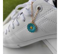 The Colourful Aura Floral Daisy Sunflower Dangle Shoe Lace Sneaker Accessories Summer Skate Charm in Blue The Colourful Aura Blue One Size