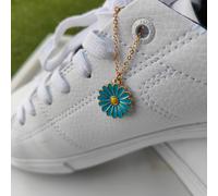 The Colourful Aura Floral Daisy Sunflower Dangle Shoe Lace Sneaker Accessories Summer Skate Charm in Blue The Colourful Aura Blue One Size