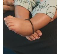 The Colourful Aura Girl's Adjustable Black Golden Beads Indian New Born Kids Nazaria Daily Bracelet The Colourful Aura Black One Size