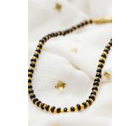 The Colourful Aura Girl's Black Golden Mangalsutra Tiny Black Bead Everyday Kids Nazaria Bracelet | Size: 7 The Colourful Aura Black 7