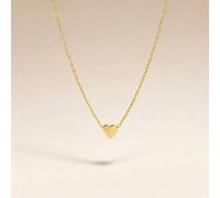 The Colourful Aura Women's Gold Silver Dainty Crescent Tiny Small Heart Pendant Necklace The Colourful Aura Gold One Size