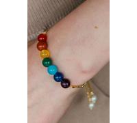 The Colourful Aura Handmade Genuine 7 Chakra Balancing Crystal Reiki Healing Adjustable Bracelet Multi One Size