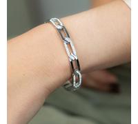 Hollow Cross Braided Zircon Chain Rhomb Design Wrist Bangle Bracelet The Colourful Aura Silver One Size