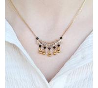 The Colourful Aura Indian Nazarian Gold Mangalsutra Stone Necklace Gold