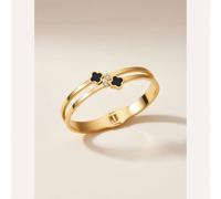 The Colourful Aura Leaf Zircon Shamrock Cuff Bangle Bracelet, Brass with Zircon, One Size in Gold The Colourful Aura Gold One Size