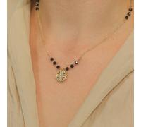 The Colourful Aura Mangalsutra Four Heart Magnet Foldable Zircon Necklace In Gold Gold One Size