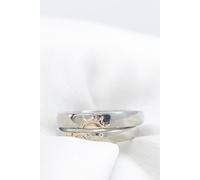 Moon and Sun Adjustable Silver Couple Promise his and hers Rings The Colourful Aura Silver One Size