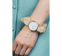 The Colourful Aura Off White Handmade Colour Women Elastic Strap Bracelet Wristwatch Off White One Size