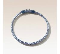 The Colourful Aura Women's Oxidised Indian Tribal Silver Ethnic Boho Gypsy Open Kada Bangle The Colourful Aura Silver One Size