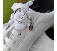 The Colourful Aura Sea Beach Cowrie Shell Dangle Shoe Lace Charm Sneaker Skate Accessories in Silver The Colourful Aura Silver One Size