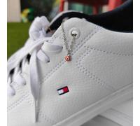 The Colourful Aura Tiny Evil Eye Dangle Shoe Lace Charm Sneaker Accessories Skate Charm In Silver Silver One Size
