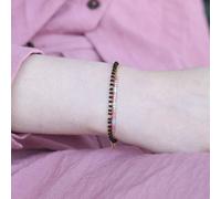 The Colourful Aura Two Layer Black Beaded Plain Unisex Mangalsutra Bracelet Black One Size