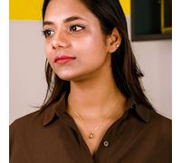 The Colourful Aura Women's 925 Silver Small TearDrop Water drop Dainty Pendant Necklace in Gold The Colourful Aura Gold One Size