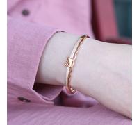 The Colourful Aura Women's Brass Swan Zircon Lightweight Ethnic Stacking Wedding Cuff Bangle in Gold The Colourful Aura Gold One Size